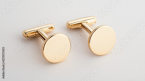 Elegant Gold Cufflinks: A c...