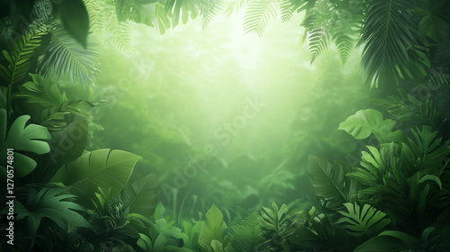 Lush Tropical Jungle Canopy...