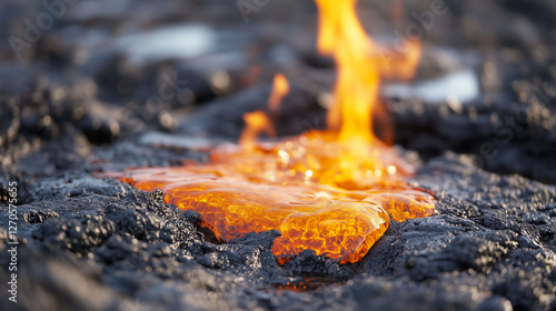 Molten Majesty: A close-up ...