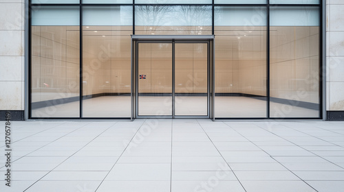 Modern Facade: The image sh...