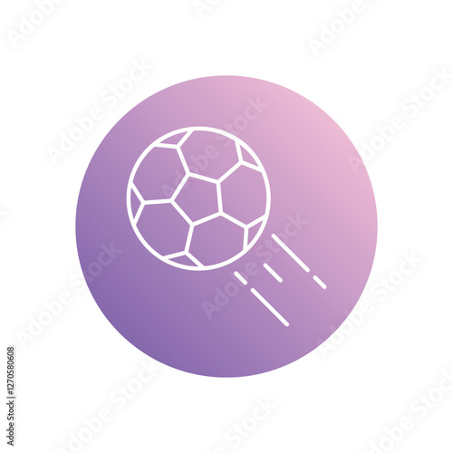 Football icon isolated on a white background. Vector illustration.