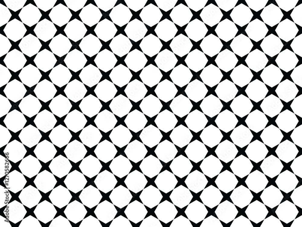 Fototapeta premium Shine star pattern in Black style vector