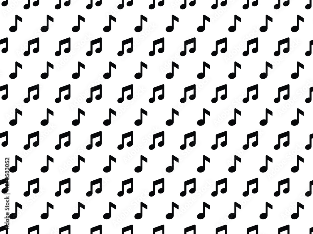 Music note pattern in Black style vector Music note pattern in Black style vector