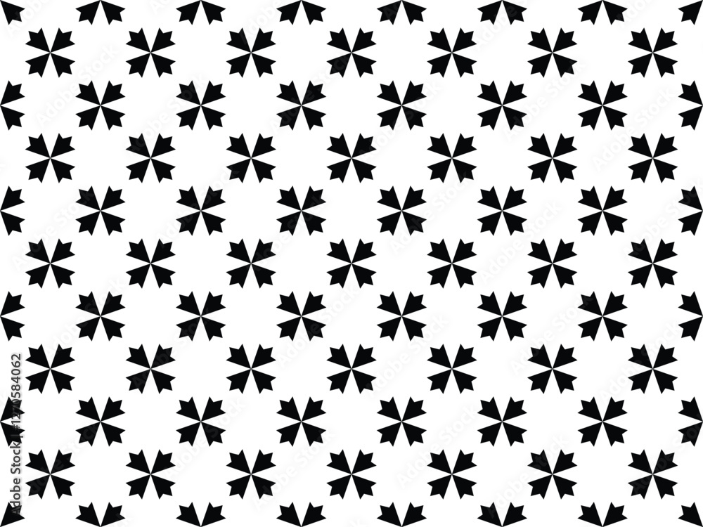 Blossom flower pattern in Black style vector Blossom flower pattern in Black style vector