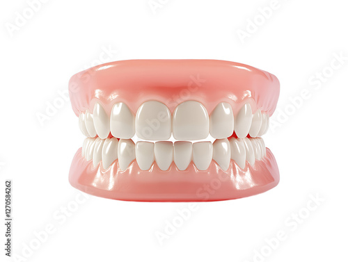 Full Set of Dentures, PNG Transparent