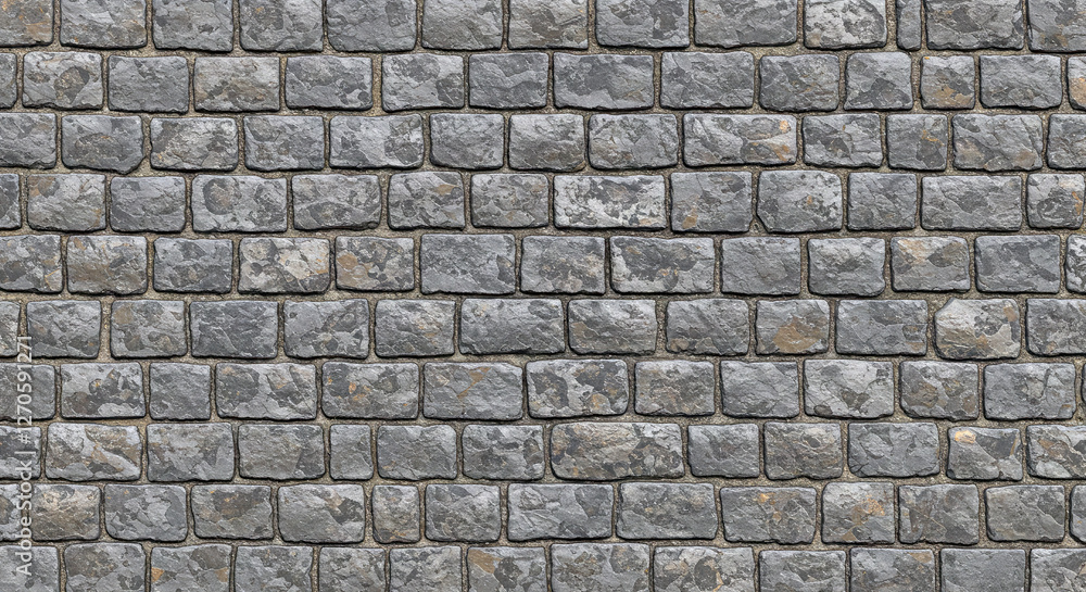 Seamless gray cobblestone wall or road texture background. Seamless gray cobblestone wall or road texture background.