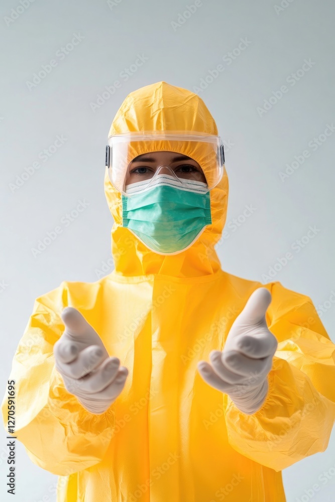 Protective gear emphasizes commitment to safety and health in ha Protective gear emphasizes commitment to safety and health in ha