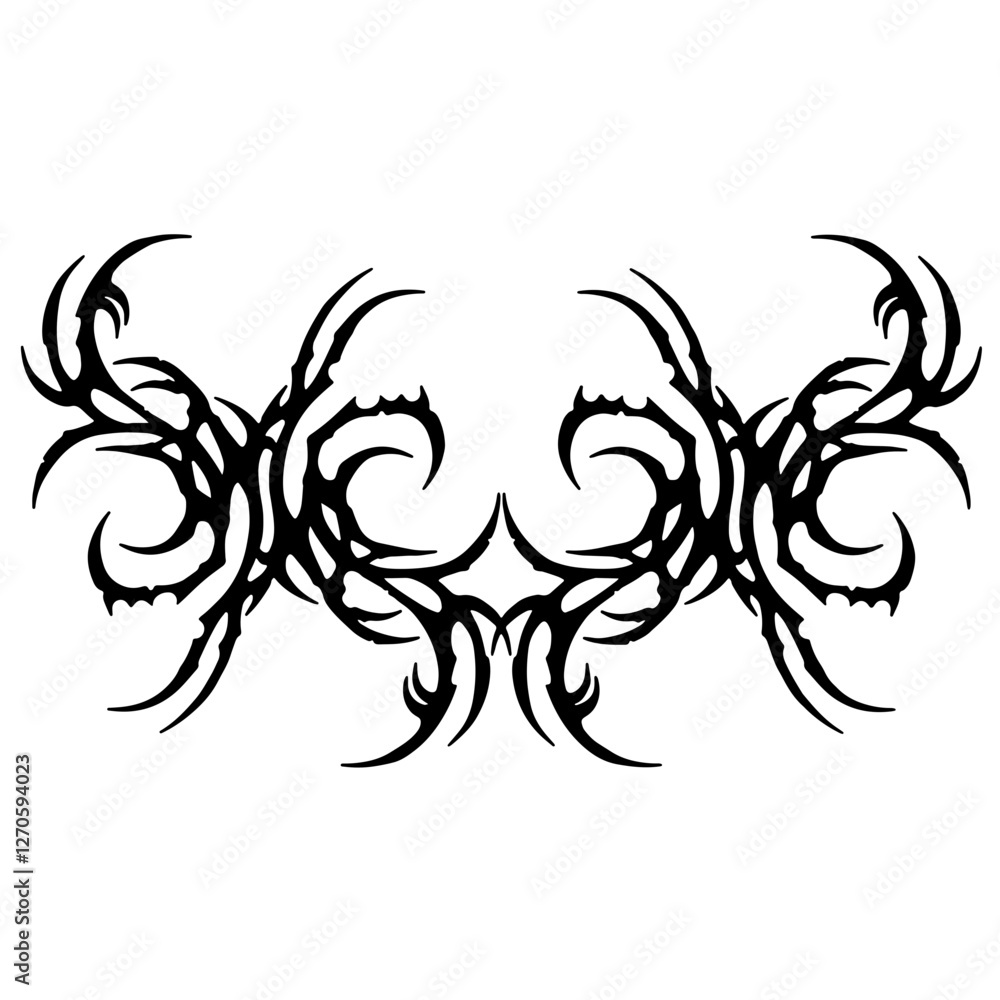 Obraz premium Y2k Neotribal Design Element