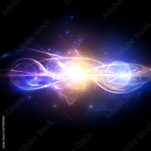 Wallpaper Mural Dynamic Plasma Energy Field in a Symphony of Light and Color Bursting Across the Dark Void of Space Torontodigital.ca