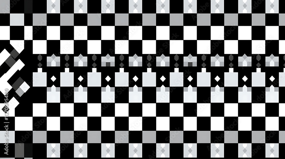 Fototapeta premium Abstract Chessboard Pattern