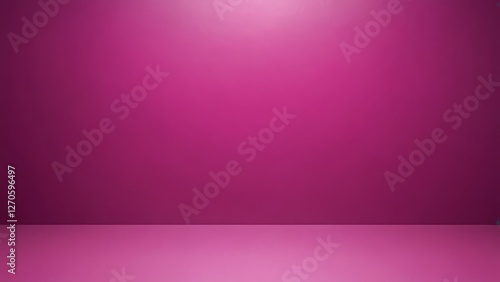 Minimalist pink room with soft lighting and smooth walls