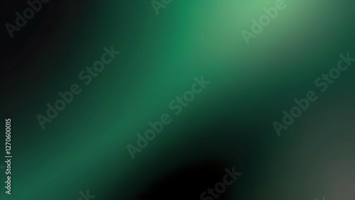 Minimalist blurred gradient in rich emerald green and charcoal black, creating a bold yet elegant abstract background