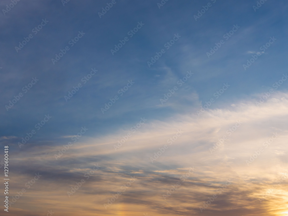 2月の夕暮れの空と雲29 2月の夕暮れの空と雲29