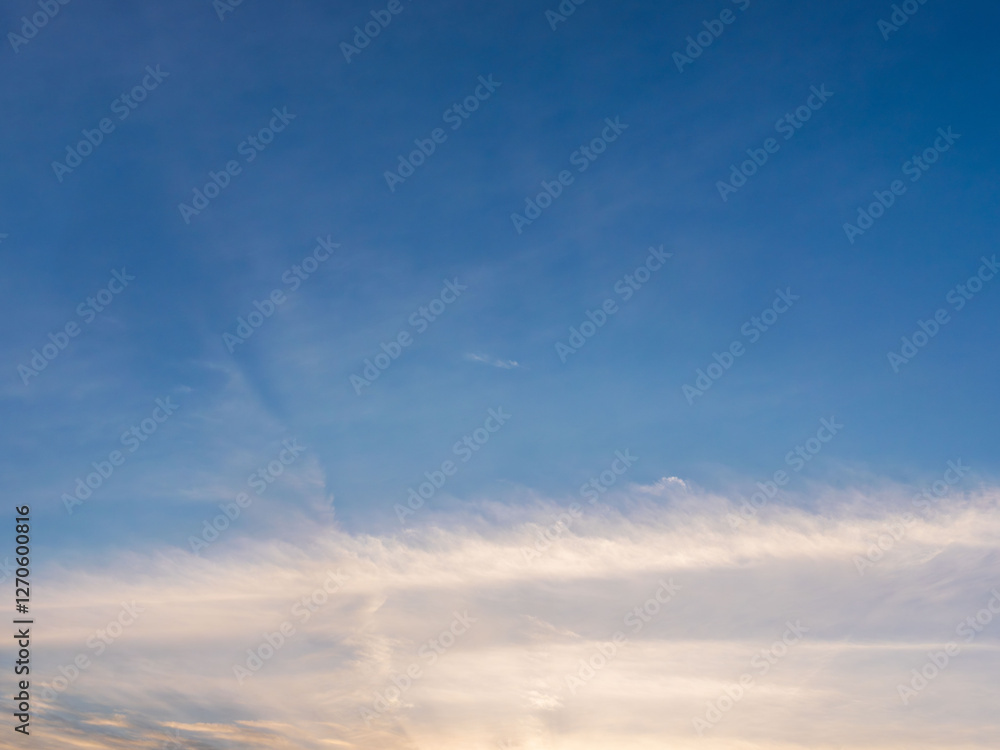 Obraz premium 2月の夕暮れの空と雲36