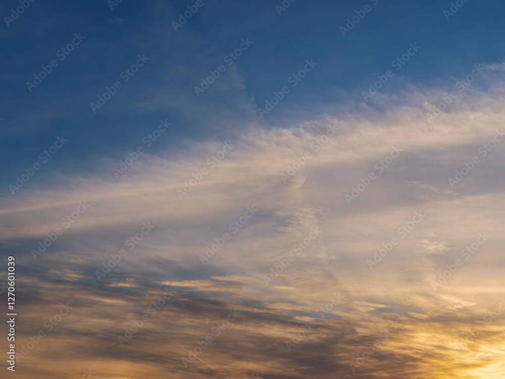 2月の夕暮れの空と雲39 2月の夕暮れの空と雲39