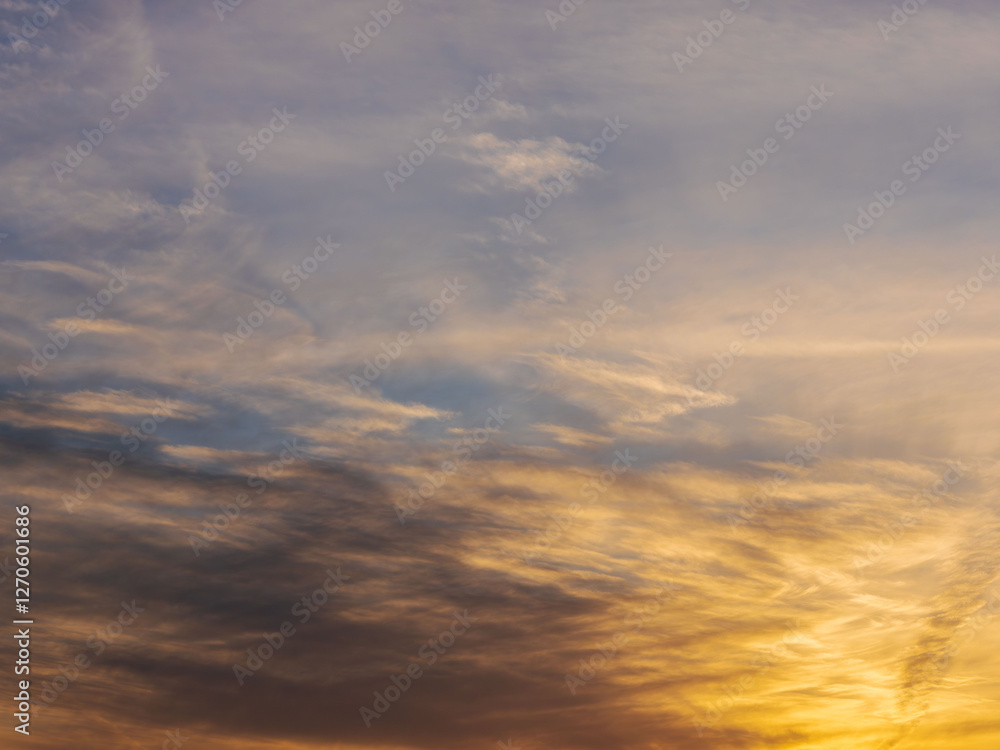 2月の夕暮れの空と雲48 2月の夕暮れの空と雲48