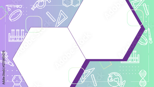 科学　勉強　学習　かわいい　ポップ　背景　素材
