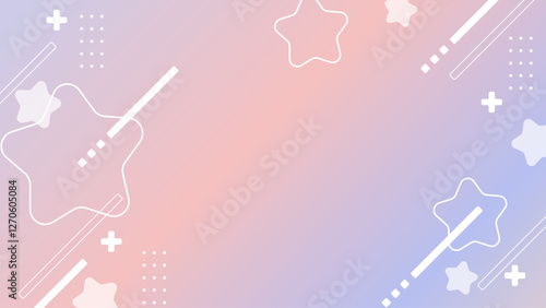 星　ゆめかわいい　ポップ　背景