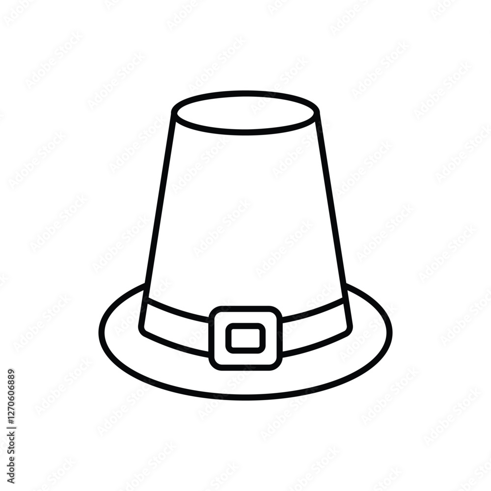 Hat icon isolated on a white background. Vector illustration. Hat icon isolated on a white background. Vector illustration.