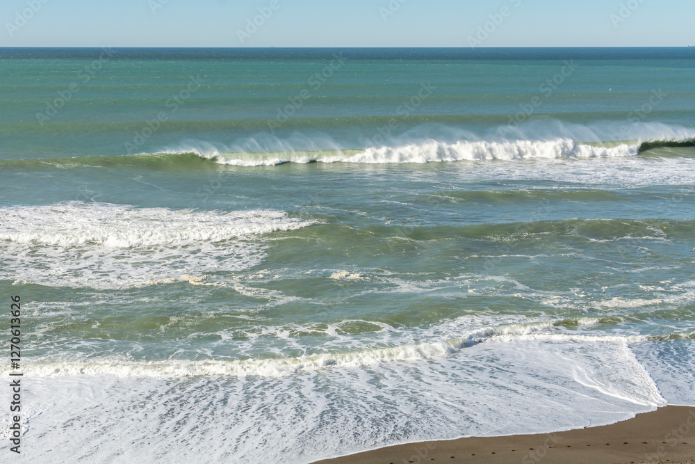 Coast of the Pacific Ocean, California in the USA.