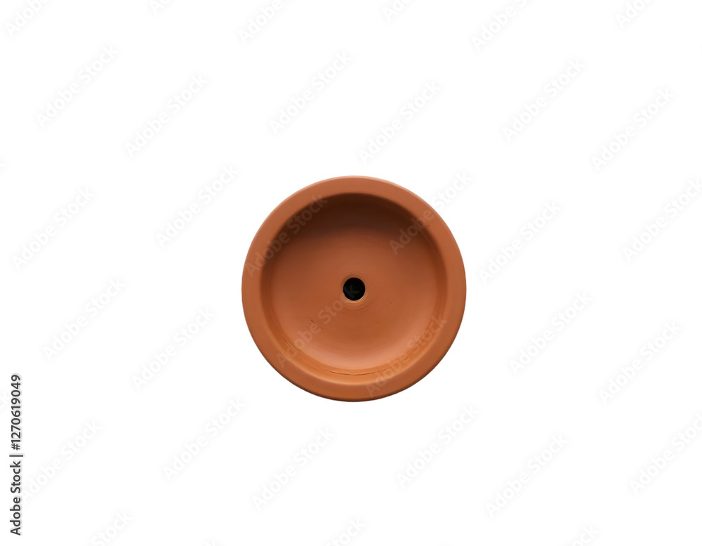 Clay candlestick isolated on transparent background Clay candlestick isolated on transparent background