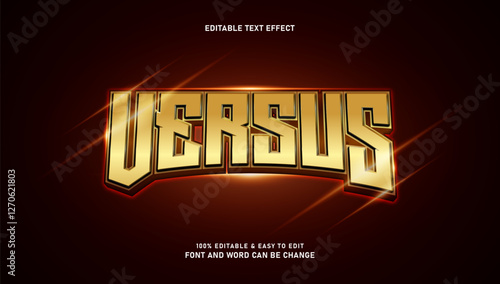 Editable VERSUS text effect