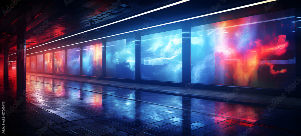 dark grunge subway station , ai generative dark grunge subway station , ai generative