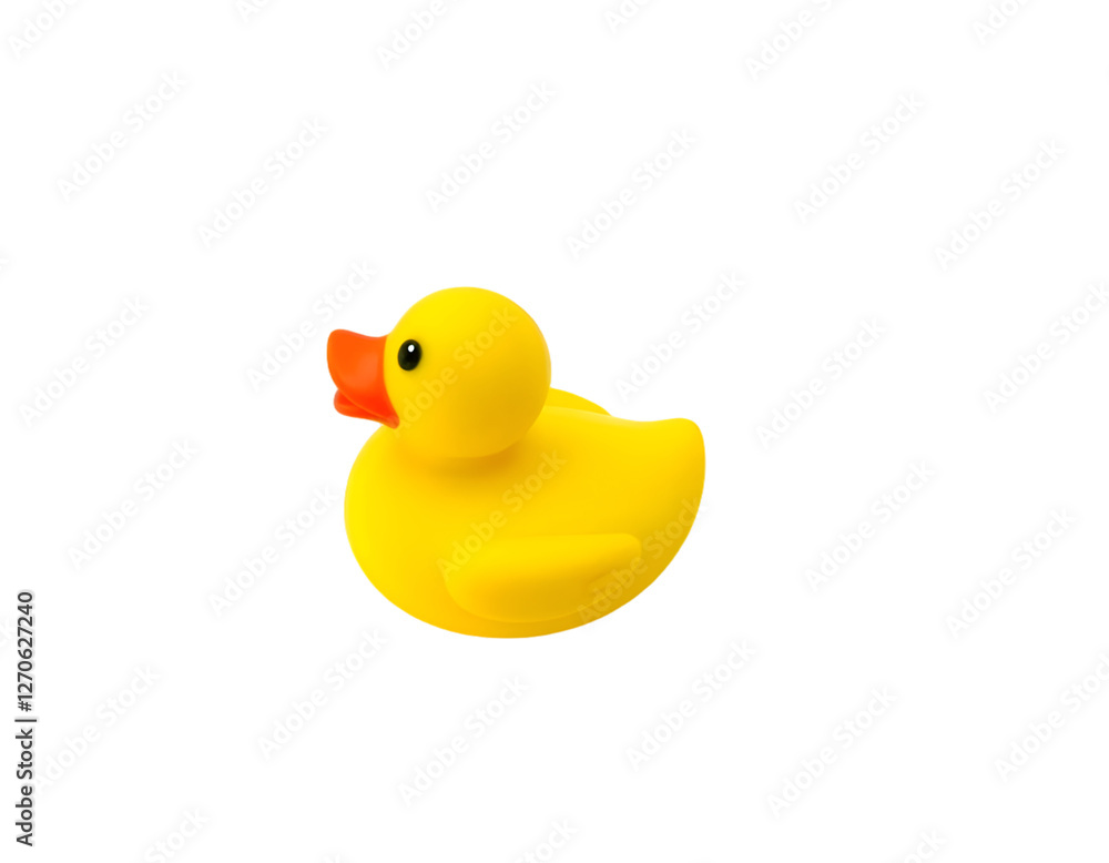 Yellow rubber duck toy isolated on transparent background Yellow rubber duck toy isolated on transparent background