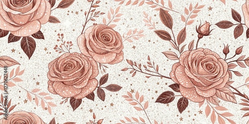 Wallpaper Mural Rose Gold Glitter Background Soft Focus Portrait Photography Presentation Template Torontodigital.ca