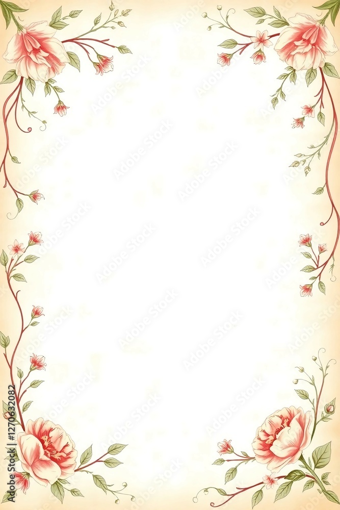 Fototapeta premium abstract floral background with flowers