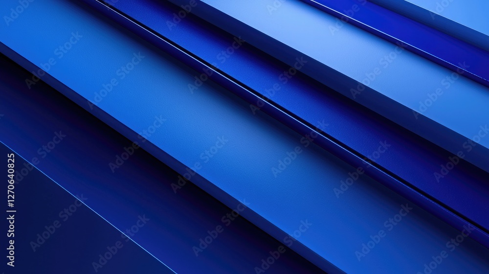 Obraz premium Modern building architecture, a close-up of the corner in a blue tone