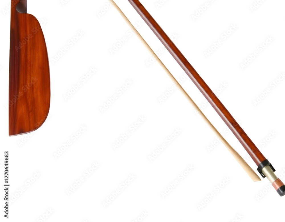 Wooden bow isolated on transparent background Wooden bow isolated on transparent background