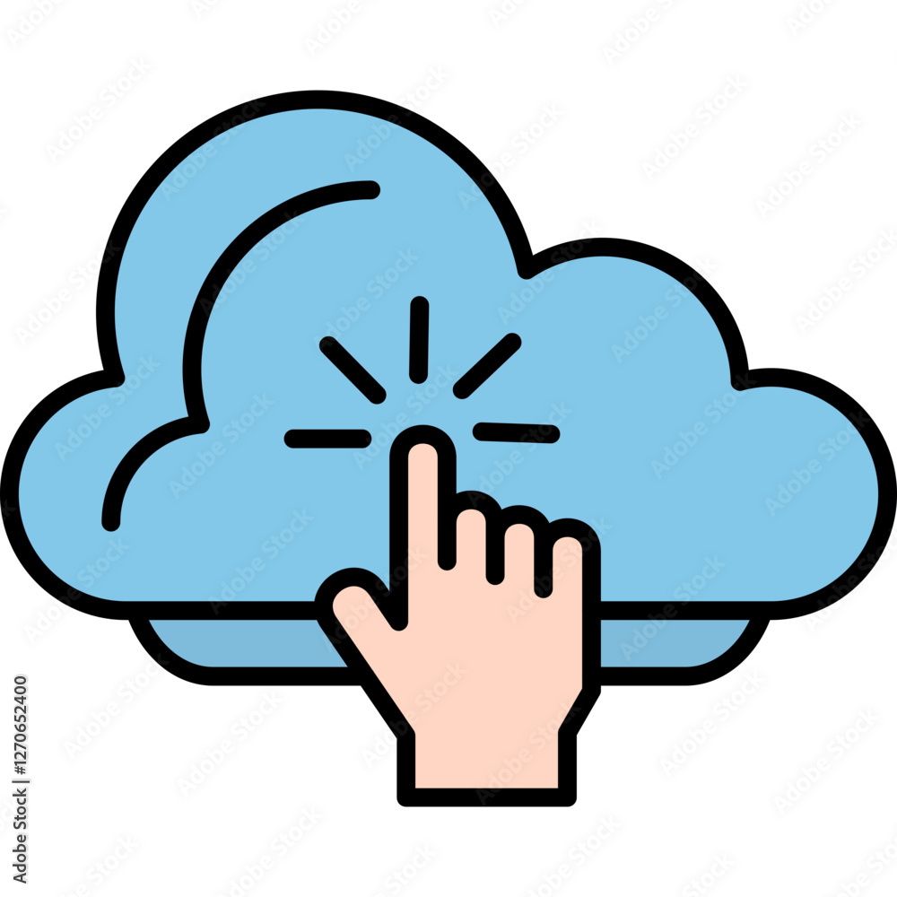 Obraz premium Cloud Computing Icon