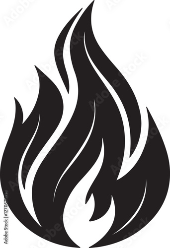 Isolated black fire icon Vector, black fire Silhouette,black fire icon set, black fire for logo,color black fire Vector illustration, Vector Graphic, EPS 10 , clip art work