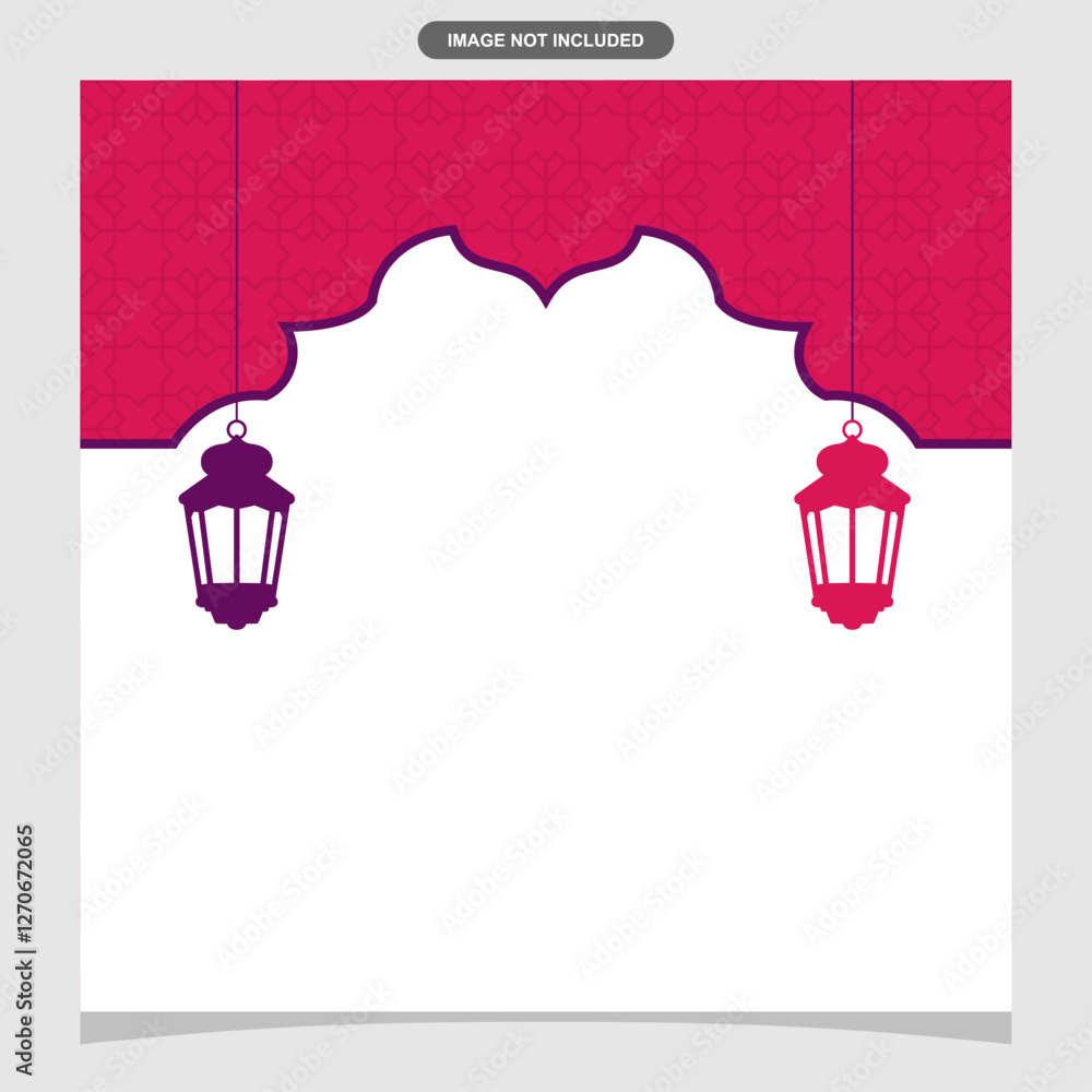Ramadan banner template with line pattern, Islamic motif and decorative elements. Ramadan banner template with line pattern, Islamic motif and decorative elements.