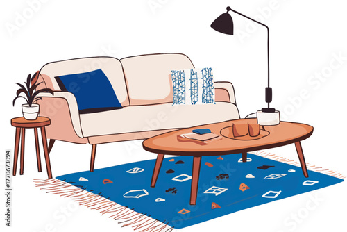 interior of a comfortable cosy living room