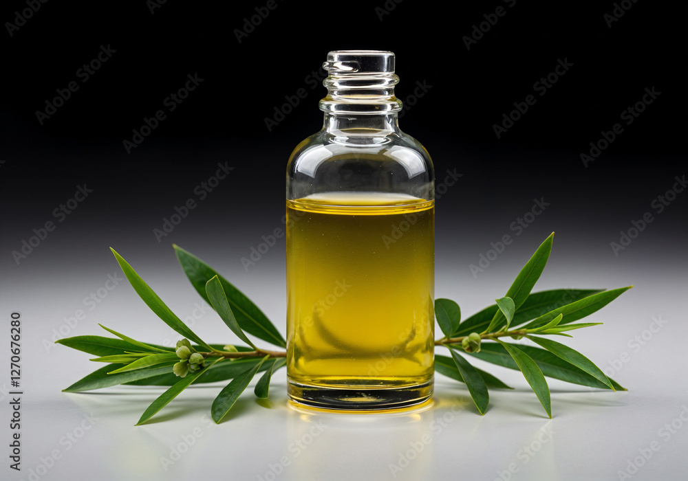 olive oil jar minimalist background . Generative AI olive oil jar minimalist background . Generative AI