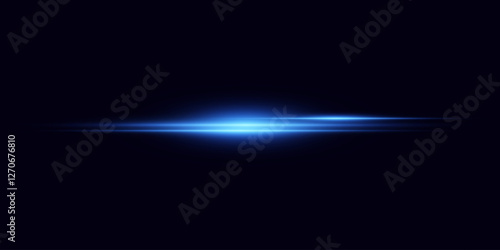 Horizontal flashes of light and lines. 