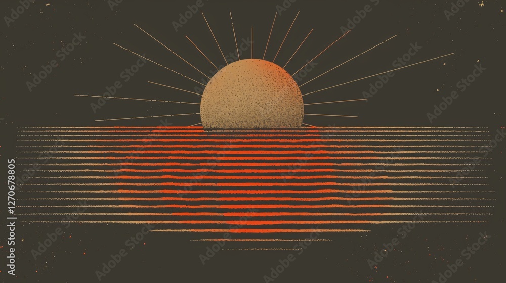 Solar Renewable Energy Symbol Illustration