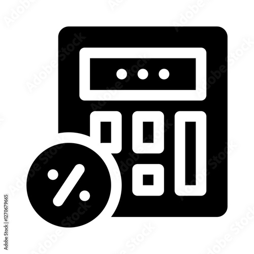 Percentage Calculation glyph icon