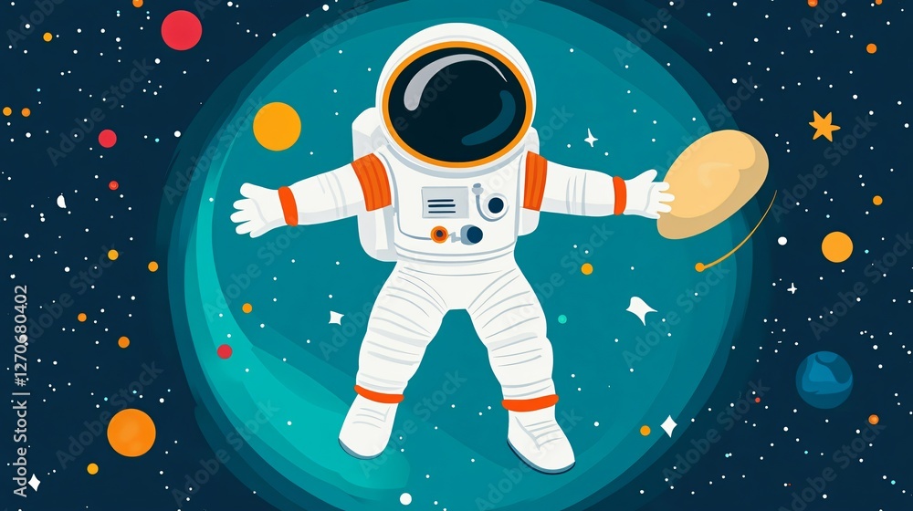 Futuristic Space Galaxy Background For Presentations or Projects