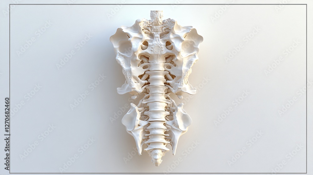 Vertebrae Column With Intervertebral Discs