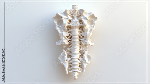 Obraz na płótnie Vertebrae Column With Intervertebral Discs w salonie