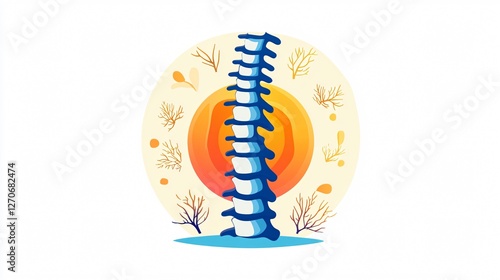 Obraz na płótnie Abstract Logo for Spinal Surgery w salonie