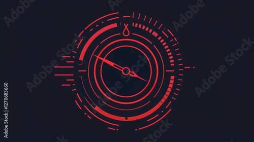 Obraz na płótnie Chronometer Stopwatch Timer Illustration for Sports w salonie