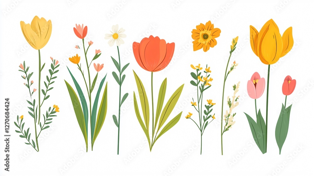 Spring Vector Illustration for Design Projects