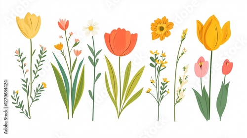 Obraz na płótnie Spring Vector Illustration for Design Projects w salonie