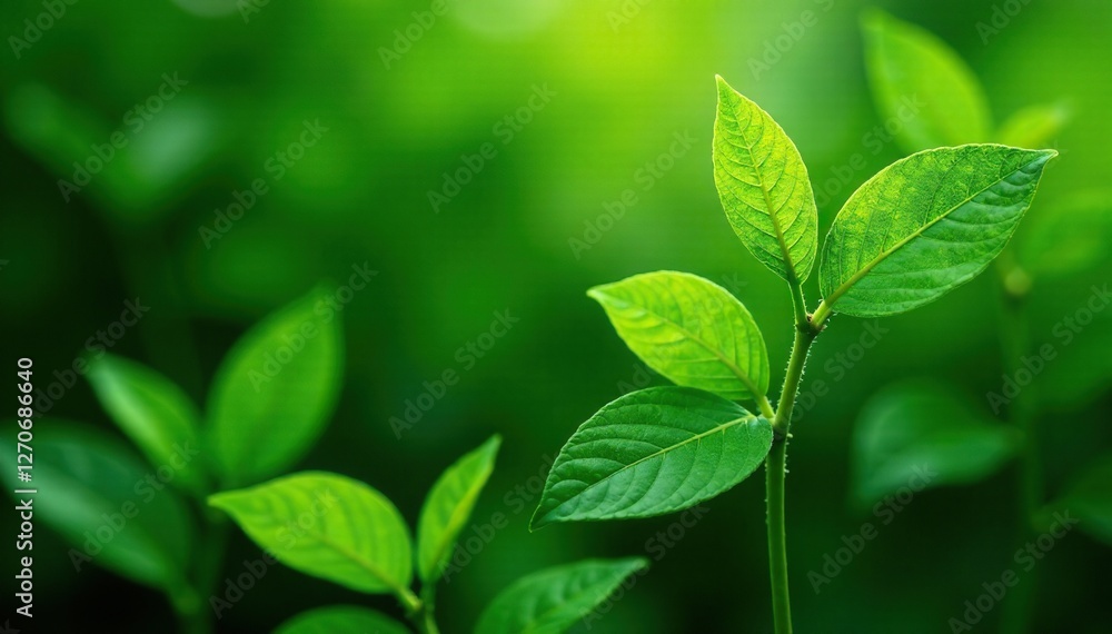 Quassia amara leaves and stems in a lush green environment, green, plant life Quassia amara leaves and stems in a lush green environment, green, plant life