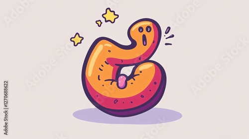 Obraz na płótnie Stomach Healthy Icon Vector with Abdomen & Esophagus Illnesses w salonie