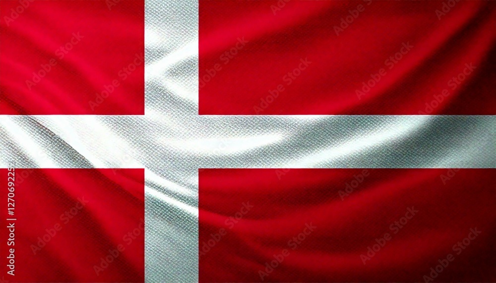 Fototapeta premium flag of denmark waving